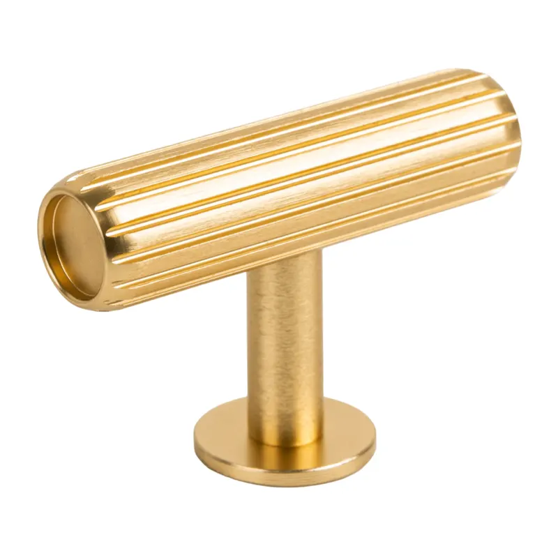 Buton pentru mobila Rille Vieffe, finisaj alama intunecata periata, 55 x 38.5 mm