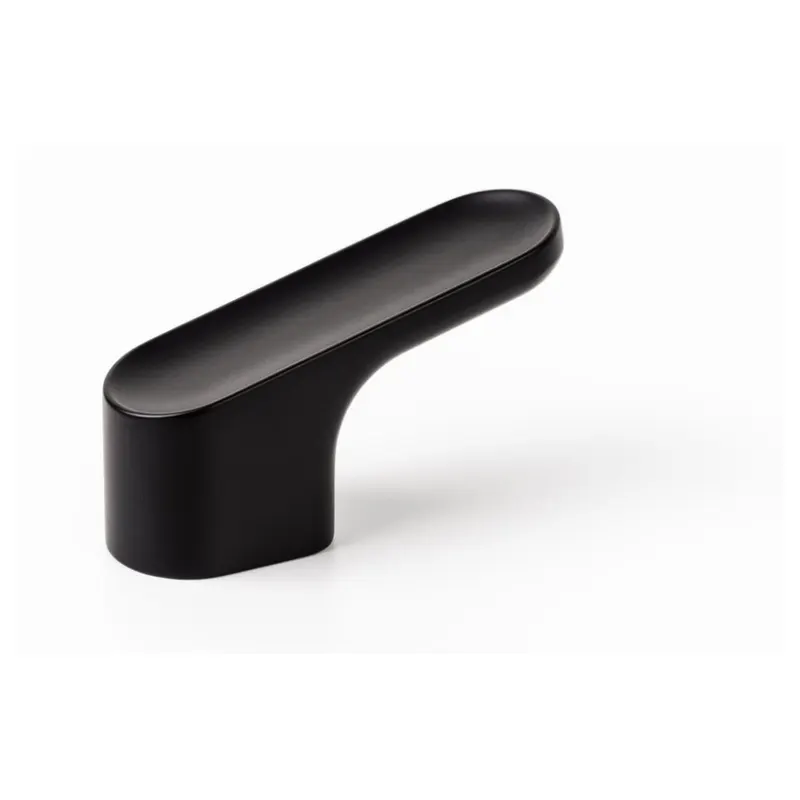 Buton Luv Vieffe, zamac, negru mat, 1.7 x 5.1 cm