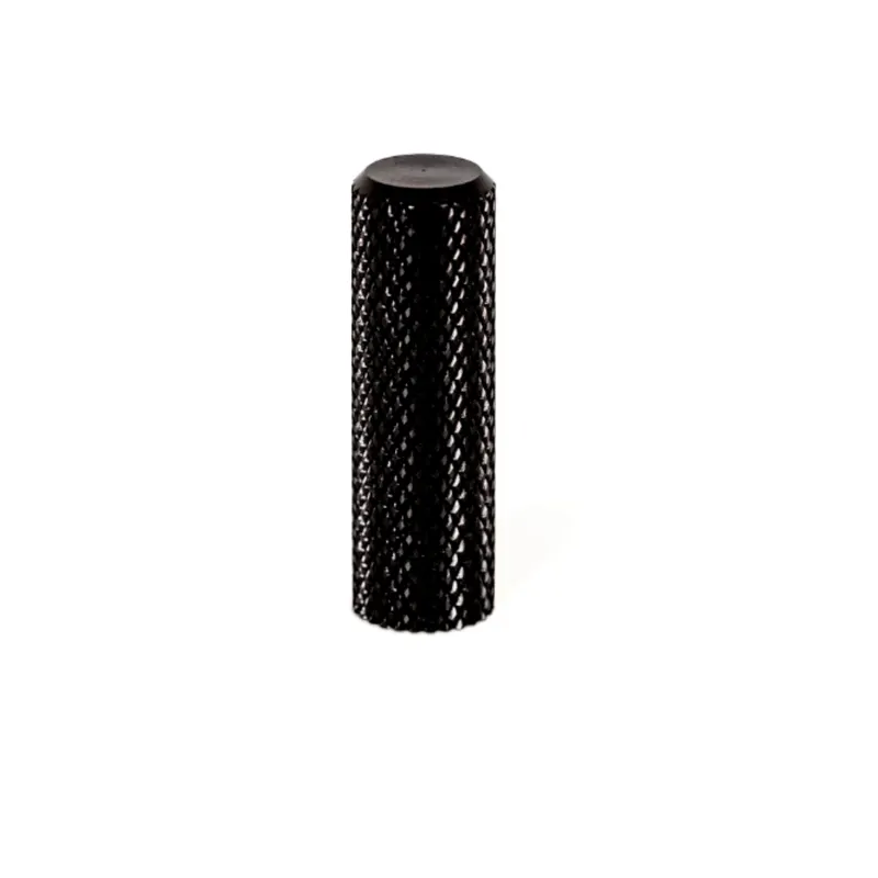 Buton Graf Vieffe mini, aluminiu, negru periat, 1 x 3.3 cm