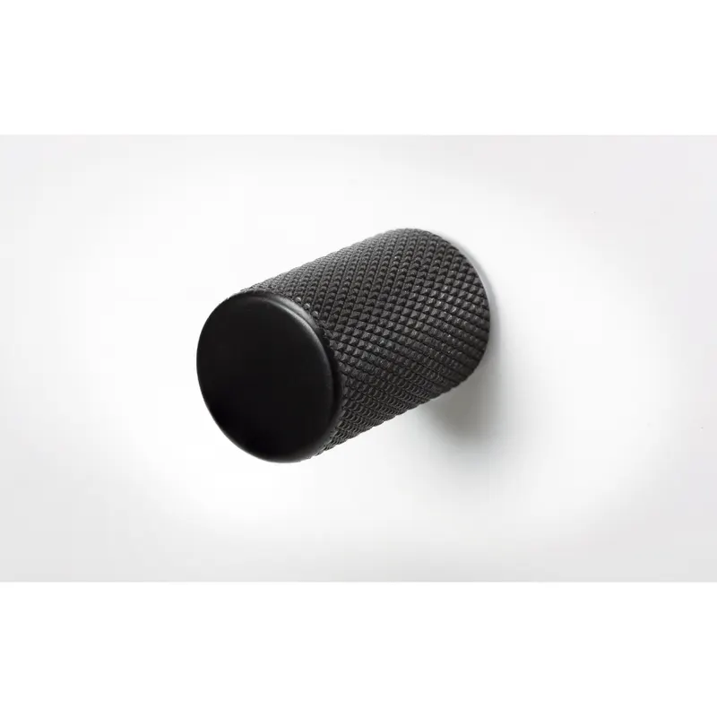 Buton Graf Vieffe, aluminiu, negru, diametru 17.5 mm
