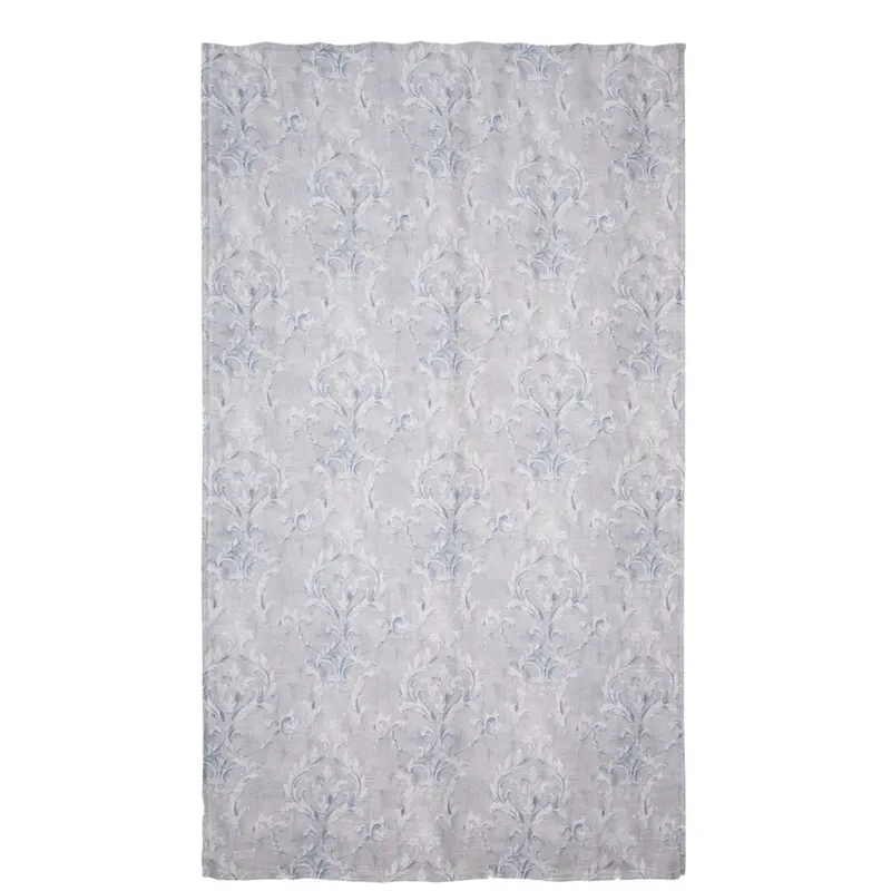Perdea poliester, model abstract, gri, 140 x 245 cm
