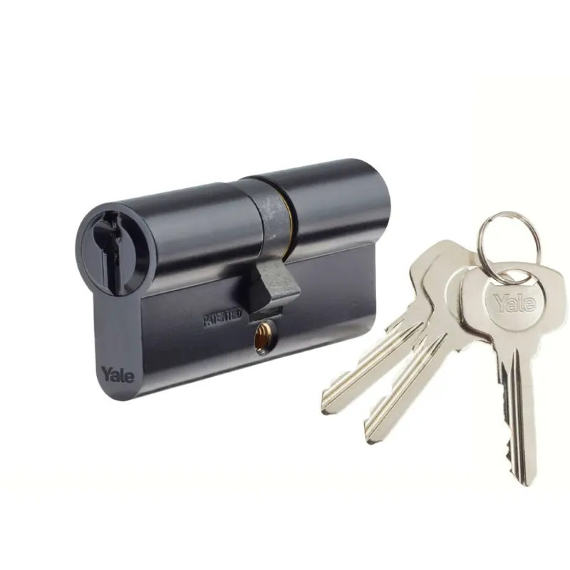Cilindru YALE 600, negru S, 5 chei frezate, card de securitate, 30 x 40 mm