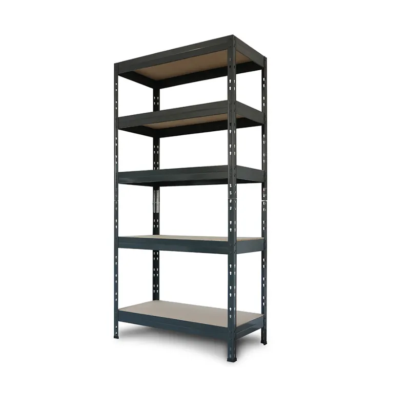 Raft Ar Shelving, lemn si metal, gri, 180 x 90 x 40 cm