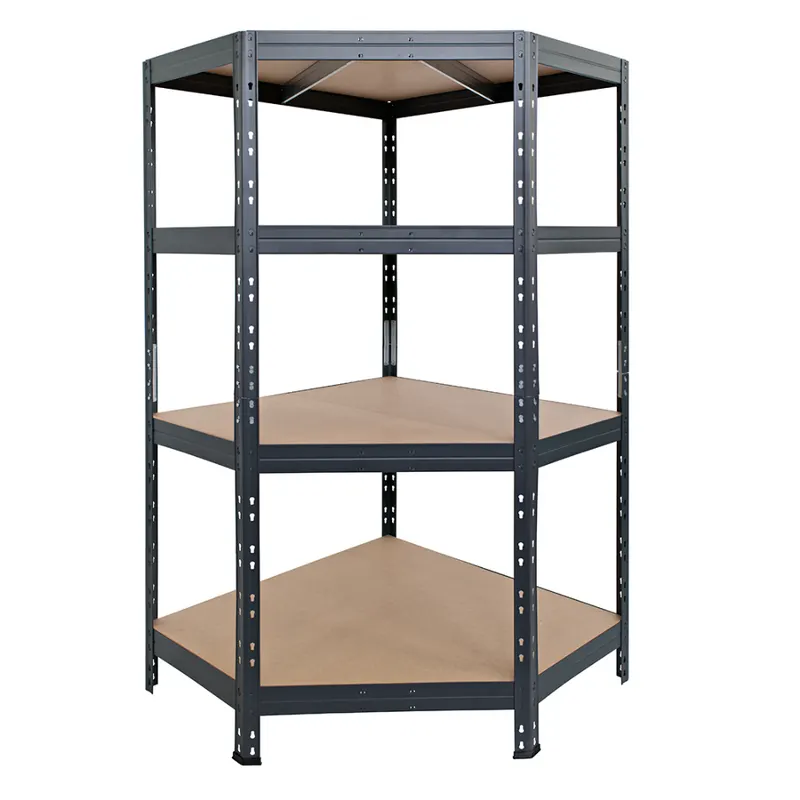 Raft Ar Shelving, lemn si metal, gri, 180 x 90 x 90 cm
