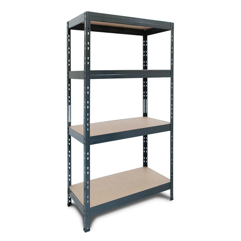 Raft Ar Shelving, lemn si metal, gri, 180 x 75 x 35 cm
