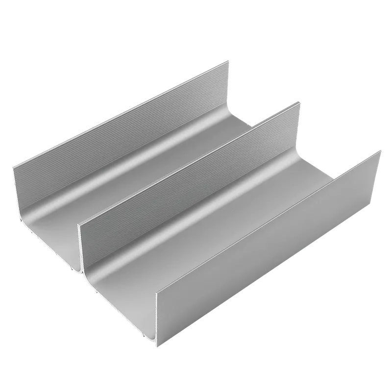 Profil dublu organizator pentru sertar Scilm, argintiu, 4200 mm lungime, 150 mm latime, 51 mm inaltime