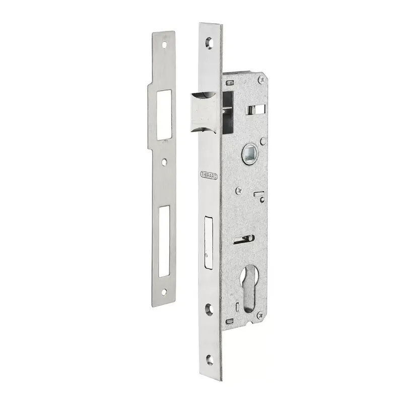 Broasca usa intrare, ingropata, contraplaca inox, argintiu, 30 x 85 mm