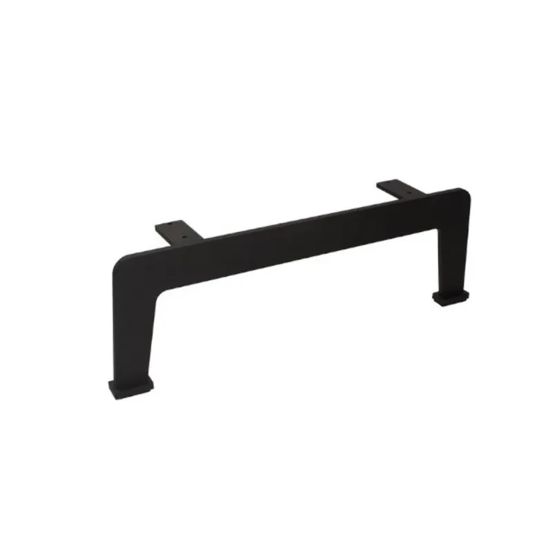 Picior mobila Gamet NS42, aluminiu si zamac, negru, 12 cm inaltime