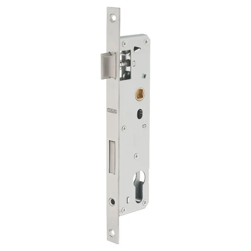 Broasca usa intrare, incastrata, cu cheie, inox, argintiu, 30 x 85 cm