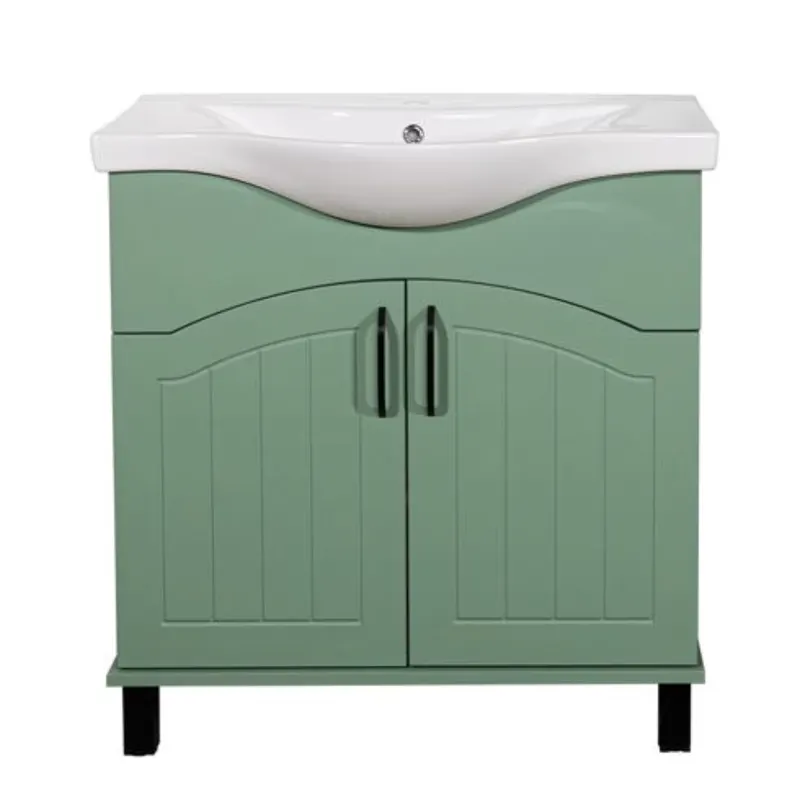 Baza cu lavoar Sanitop Zelena, MDF/PAL, verde, 70 x 46 x 78 cm