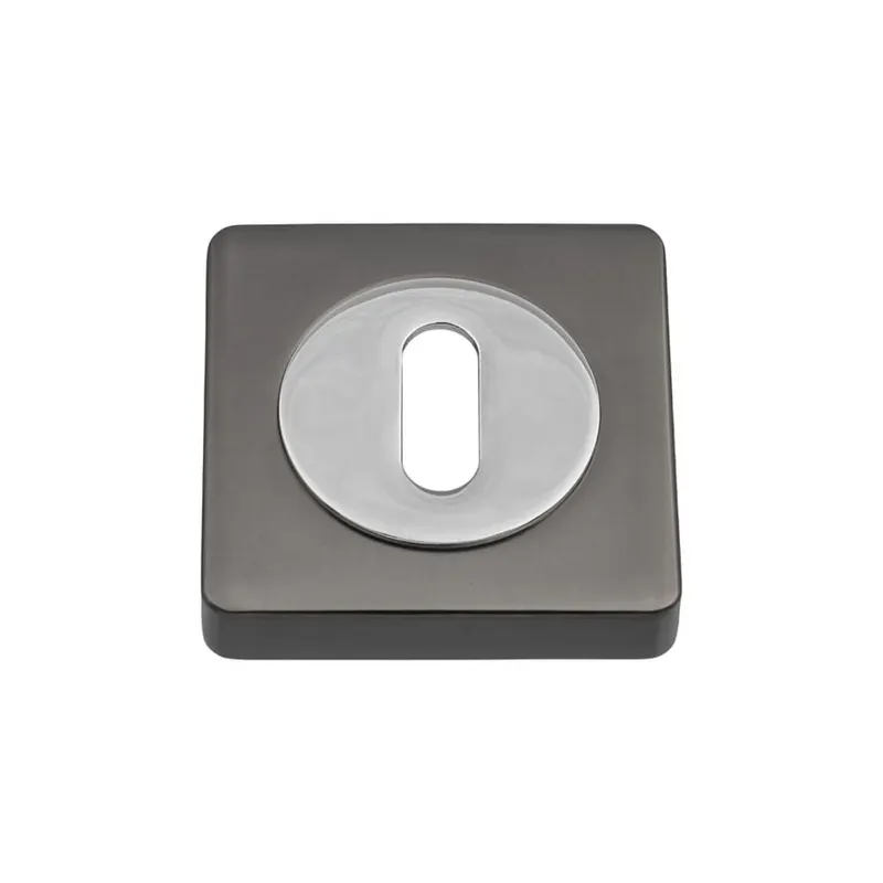 Rozeta pentru cheie Gamet, patrata, zamac, crom, 52 x 52 mm