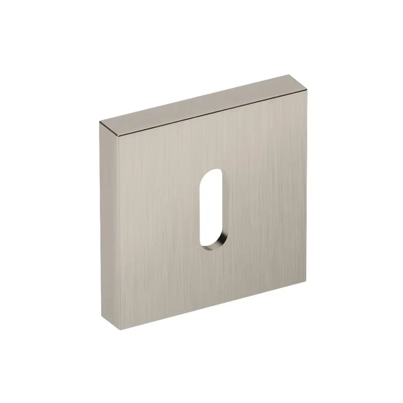 Rozeta pentru cheie Gamet PLT26, patrata, zamac, nichel satinat, 52 x 52 mm