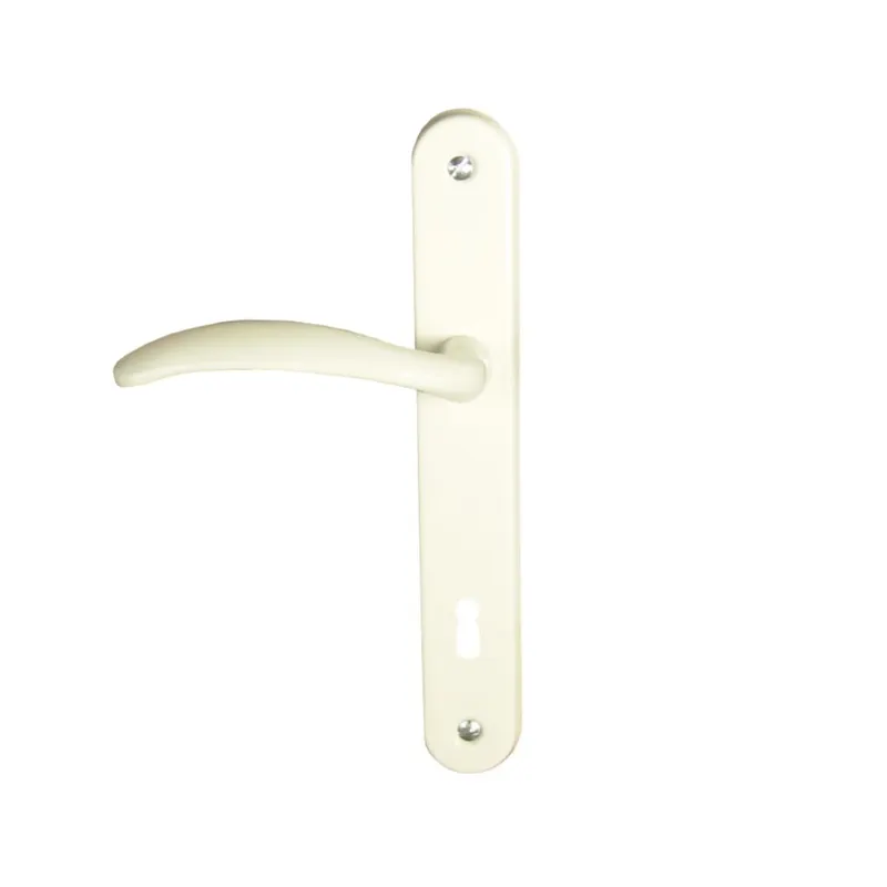 Maner usa interior/exterior Wave, cu sild, otel, alb, deschidere reversibila, 85 mm