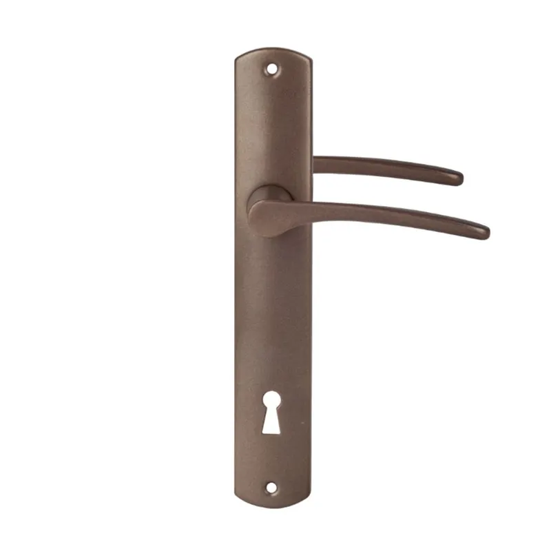Maner usa interior/exterior Ariadna, cu sild, maro, deschidere pe dreapta, 90 mm