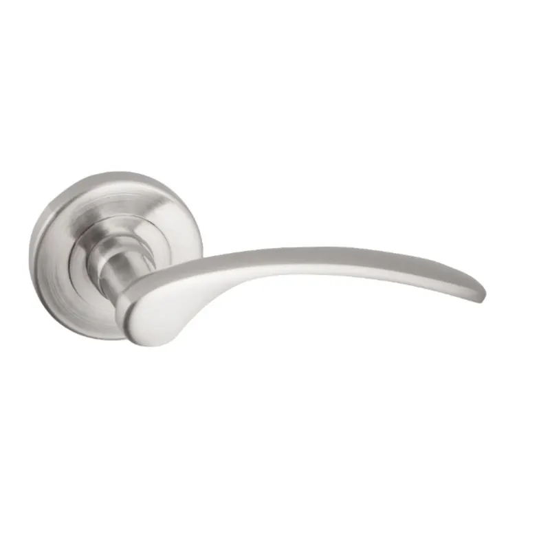 Set manere Yale Napoli, cu rozeta, aluminiu, argintiu, 54mm