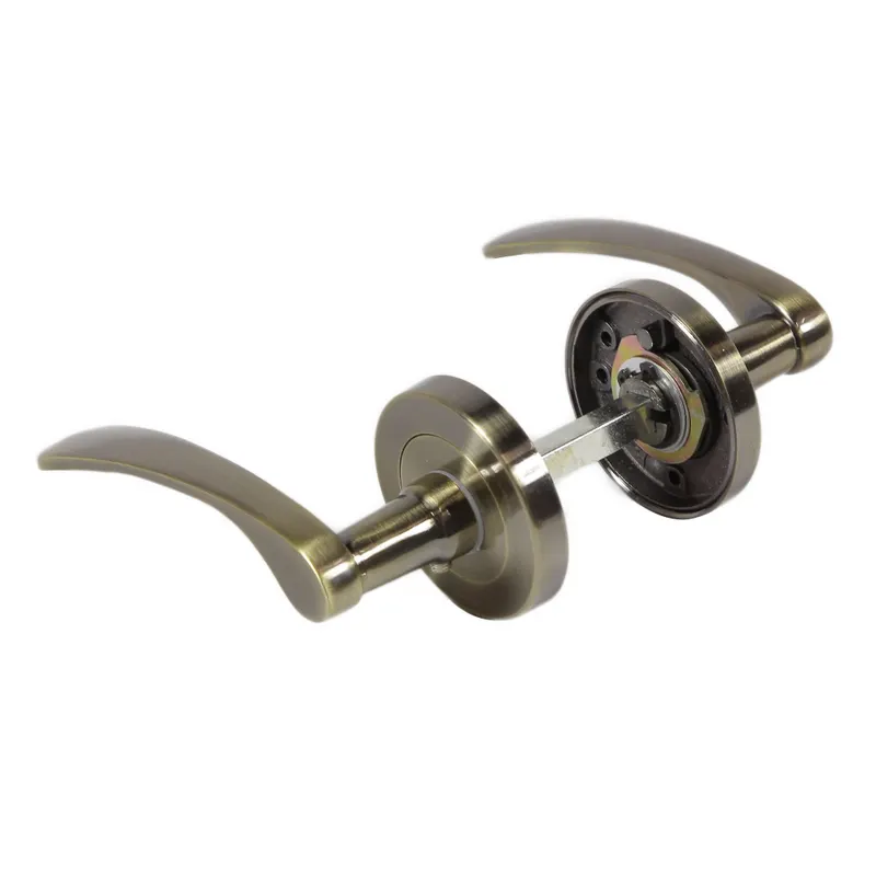 Set manere Yale Napoli, cu rozeta, aluminiu, antique bras, 54 mm