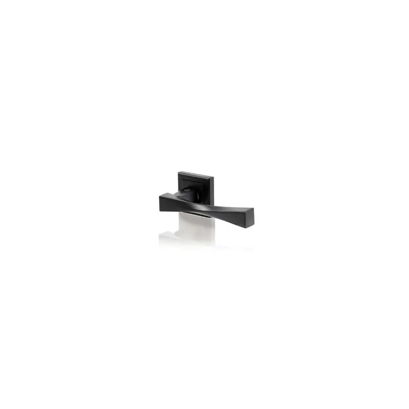 Set manere Yale Verona, cu rozete incluse, aluminiu, negru
