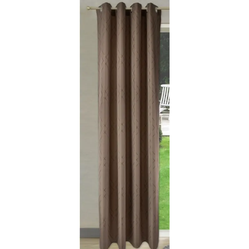 Draperie Raute, poliester, maro, 140 x 245 cm