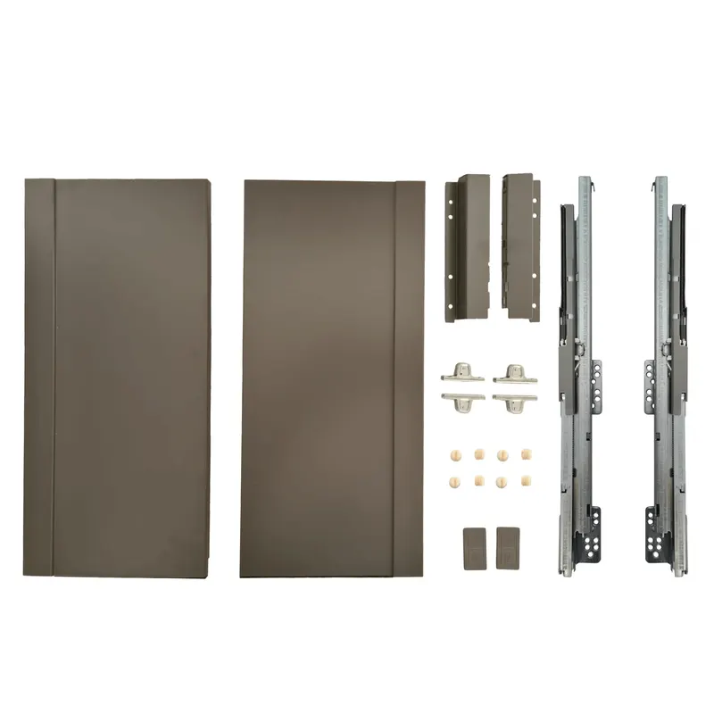 Set sertar FGV TEN2, metal, antracit, 45 kg, 0.5 m