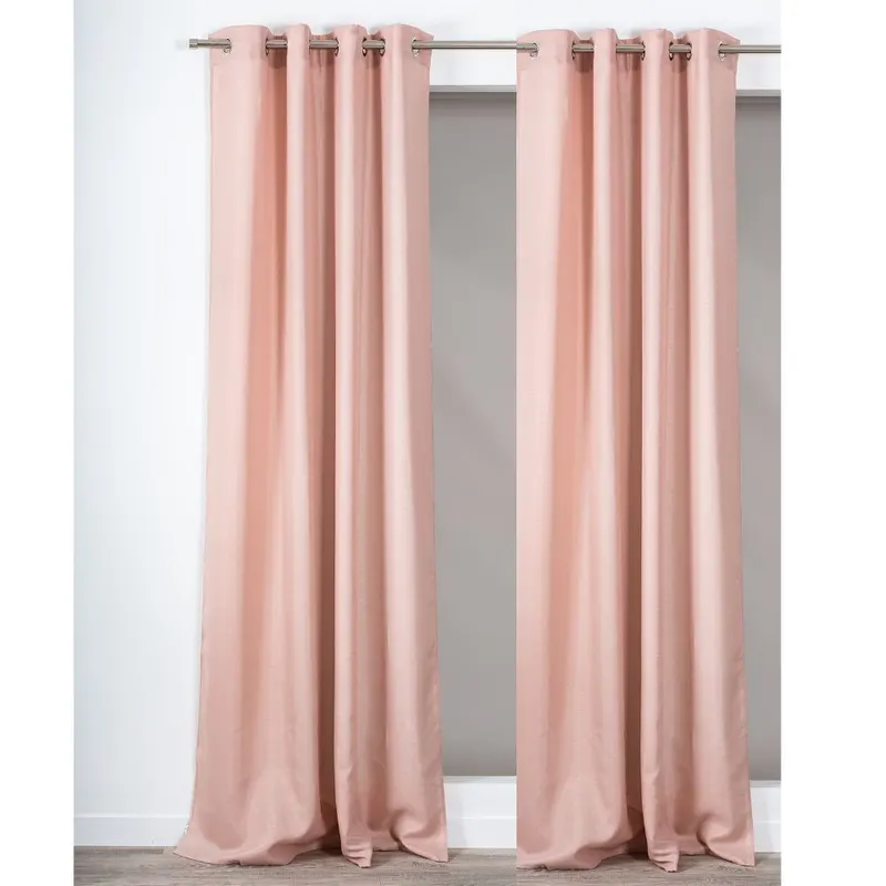 Draperie Precieux 57187, 100% poliester, roz pudrat, 140 x 260 cm