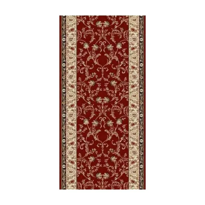 Traversa Lotus 523/210, polipropilena heat-set, rosu, 80 cm