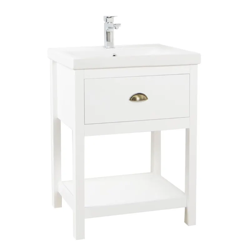 Baza cu lavoar Badenmob Seria 720, MDF- PAL, alb, 70 x 46 x 83 cm