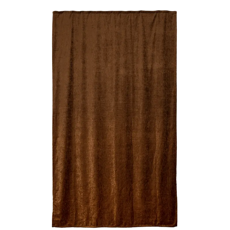 Draperie Sndeco, model 8135/3926, 100% poliester, maro ciocolatiu, 140 x 245 cm