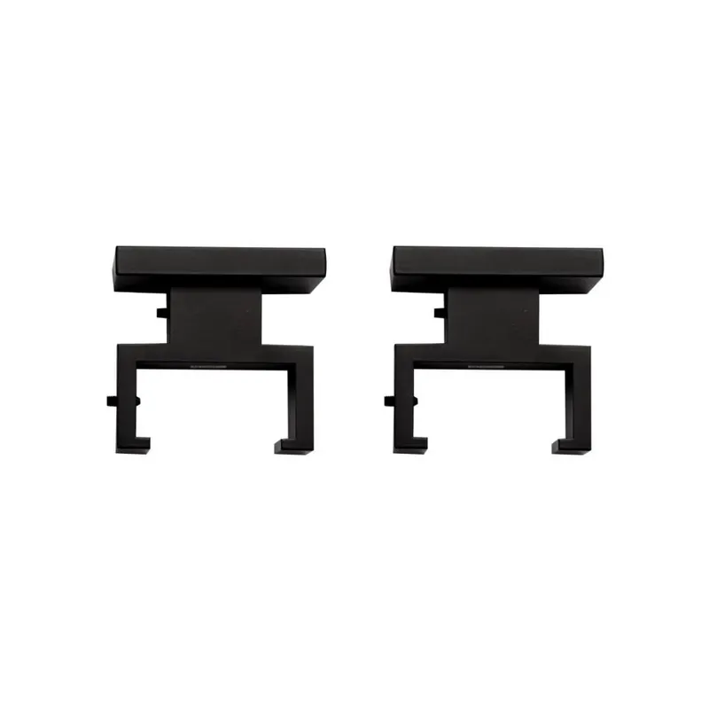 Consola pentru sina cu fixare pe tavan, metal, negru, mat