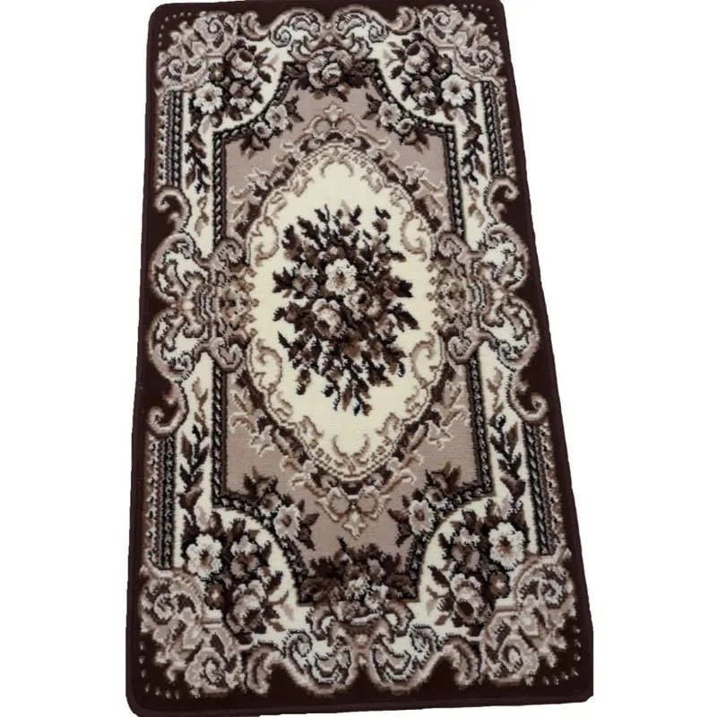 Covor clasic Gold 047/12 A, polipropilena BCF, bej-maro, 60 x 110 cm