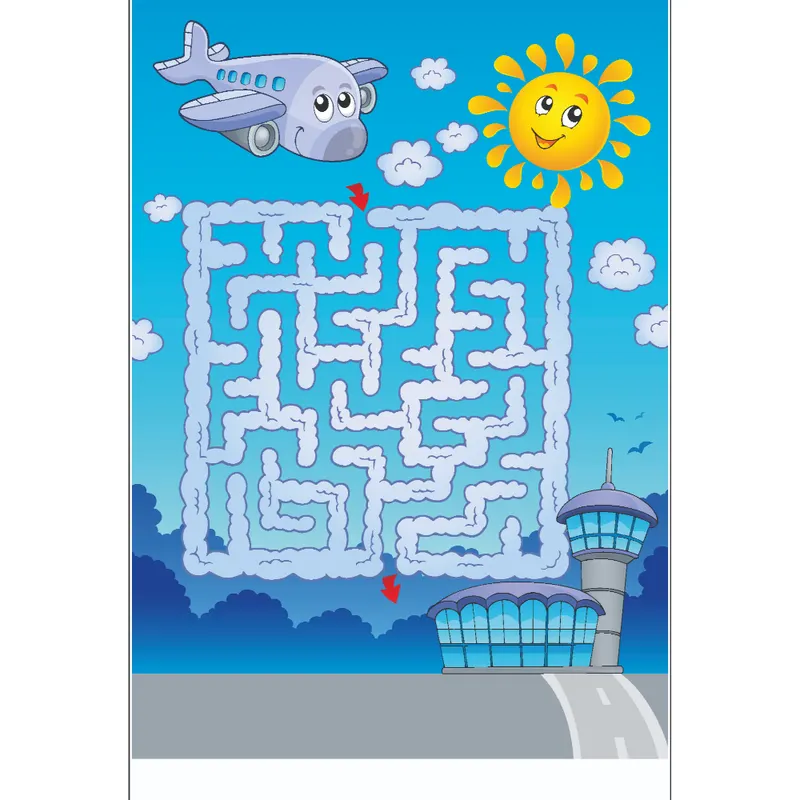 Covor Kids Airplaine, 100% poliester, 70 x 140 cm