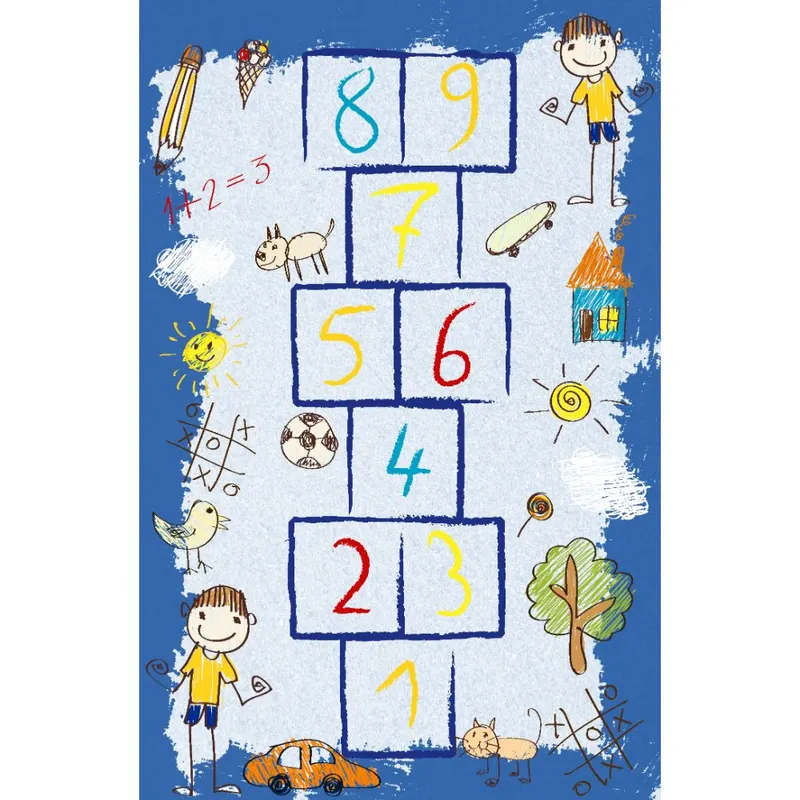 Covor copii Kids Hops, model cu sotron, poliester, 70 x 140 cm