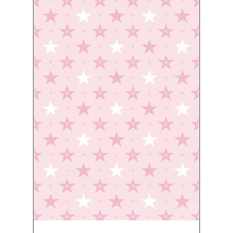 Covor copii Kids Pink Stars, model cu stele, poliester, 70 x 140 cm