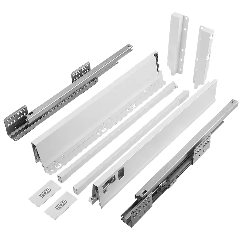 Sistem sertar Teko Clasic, alb, 40 kg, 400 mm