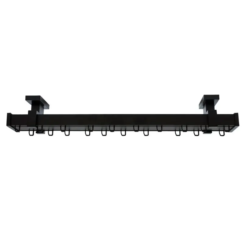 Sina aluminiu, negru mat, lungime 250 cm, accesorii incluse