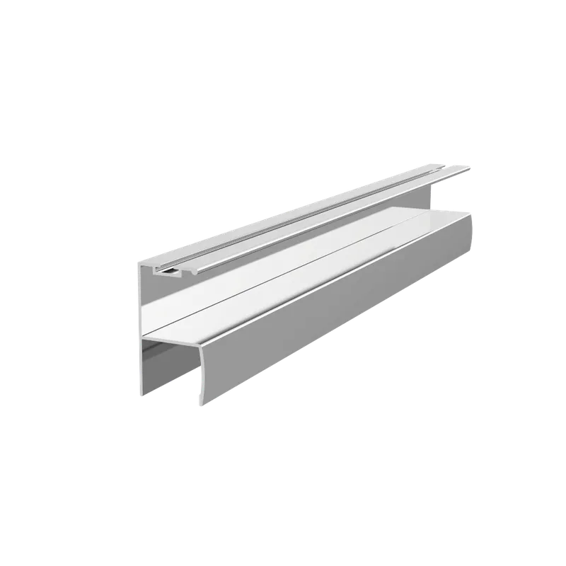 Profil miner Y ER6230 cu perie, pentru PAL de 18 mm, 2,5 m, anodizat mat