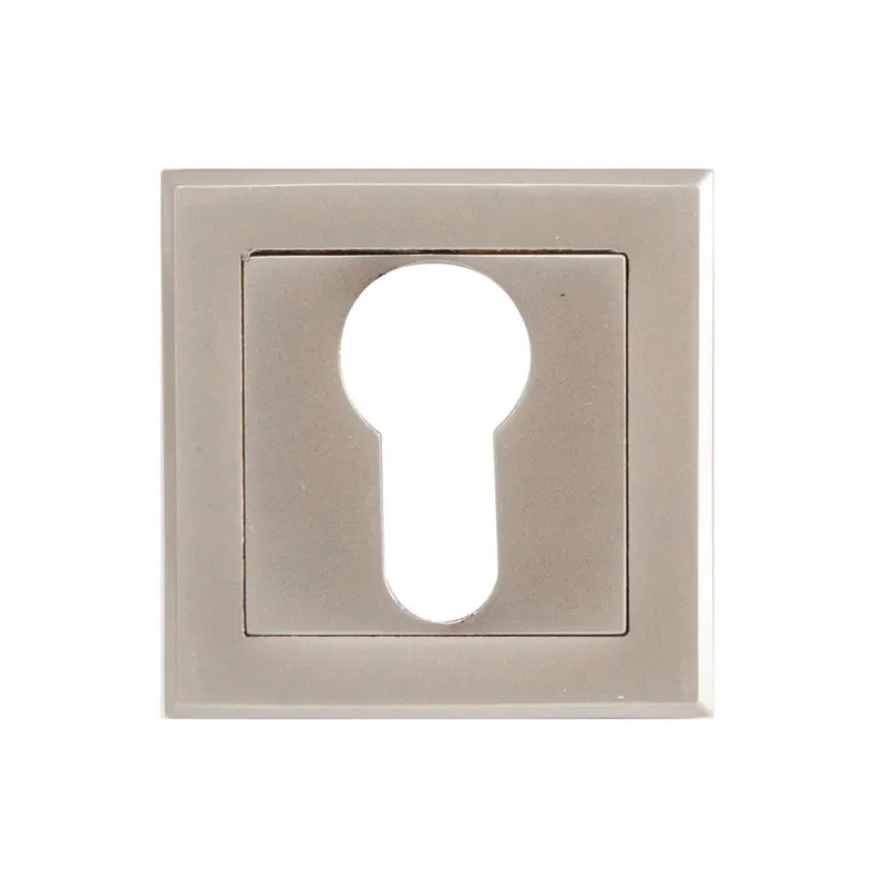Rozeta pentru cilindru, SN Venus, patrata, aliaj aluminiu, negru nichel, 5 x 5 cm