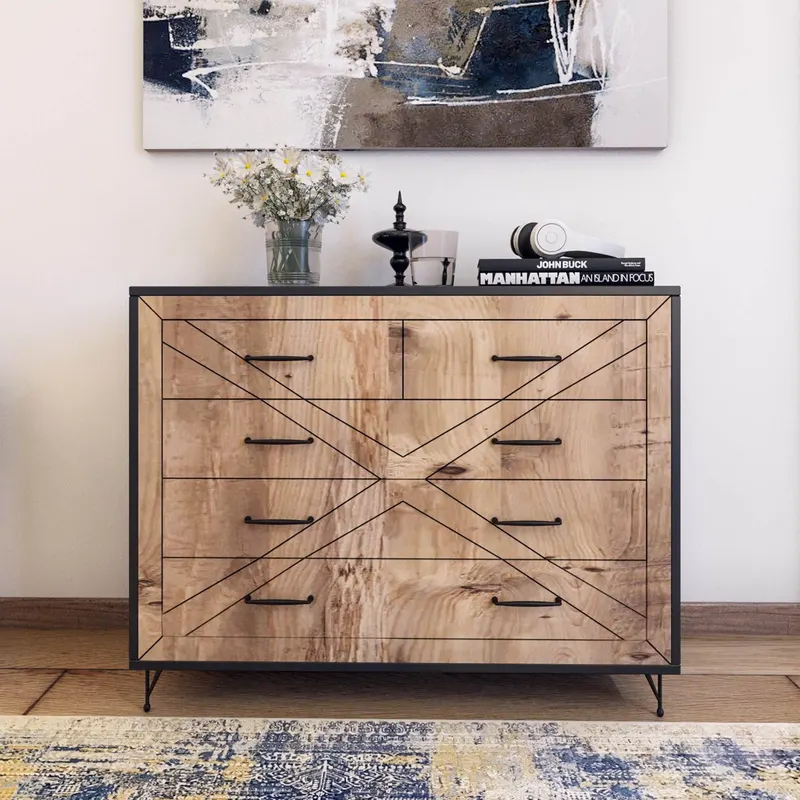 Comoda Comfort, Gri, 80x100x40 cm - Gri