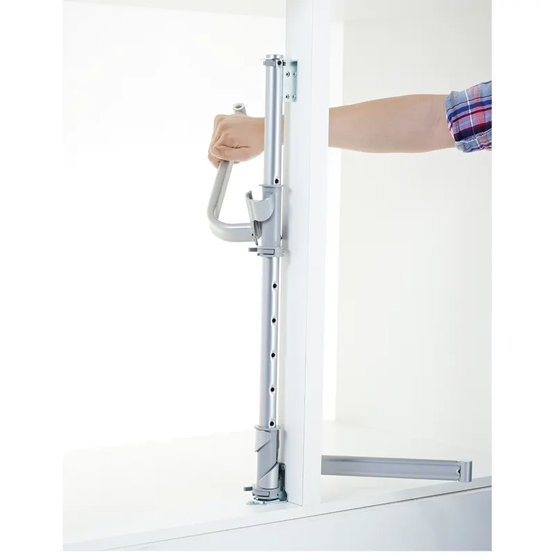 Ax reglabil pentru cosuri LeMans 2 Kesseboehmer, metal, crom, 650 x 800 mm