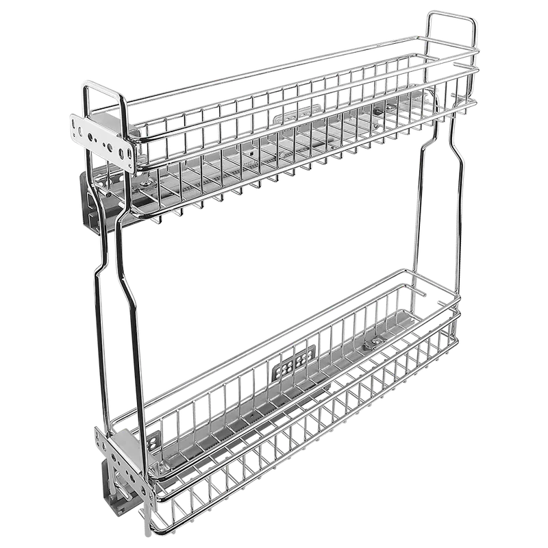 Cos pentru corp bucatarie cu glisare stanga Teko, otel, cromat, 110 mm