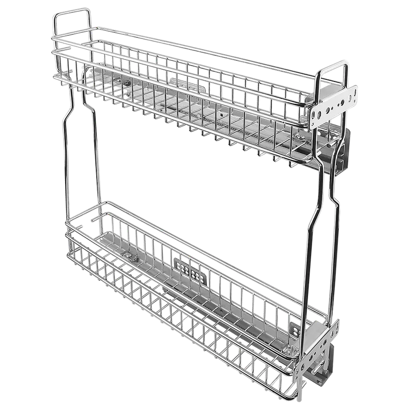 Cos metalic Jolly Teko, cu glisiere ascunse, finisaj cromat, 160 mm