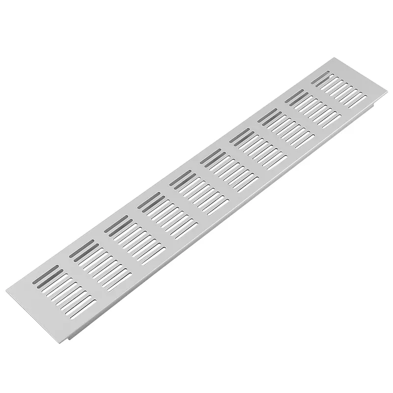 Grila ventilatie, aluminiu mat, 7 x 30 cm