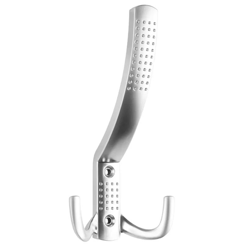Cuier NOKTALI mare, zamac, satinat, argintiu, 19 x 77 x 152 mm