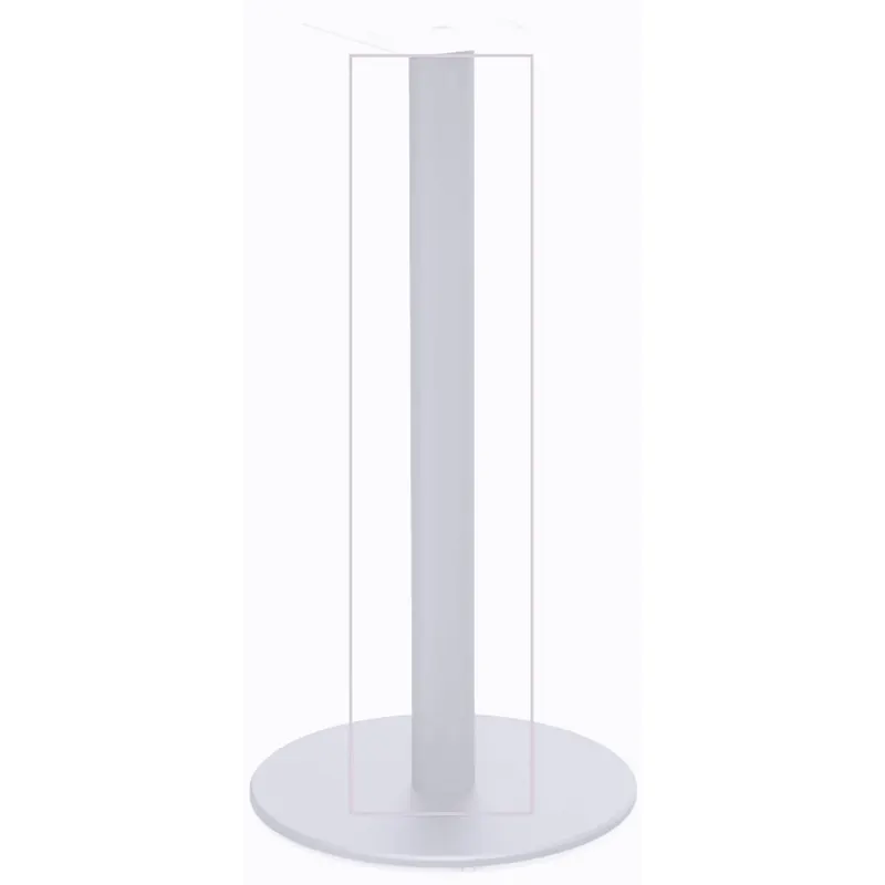 Tub pentru picior de masa cu postament, metal, crom, Ø 60 mm, H 715 mm