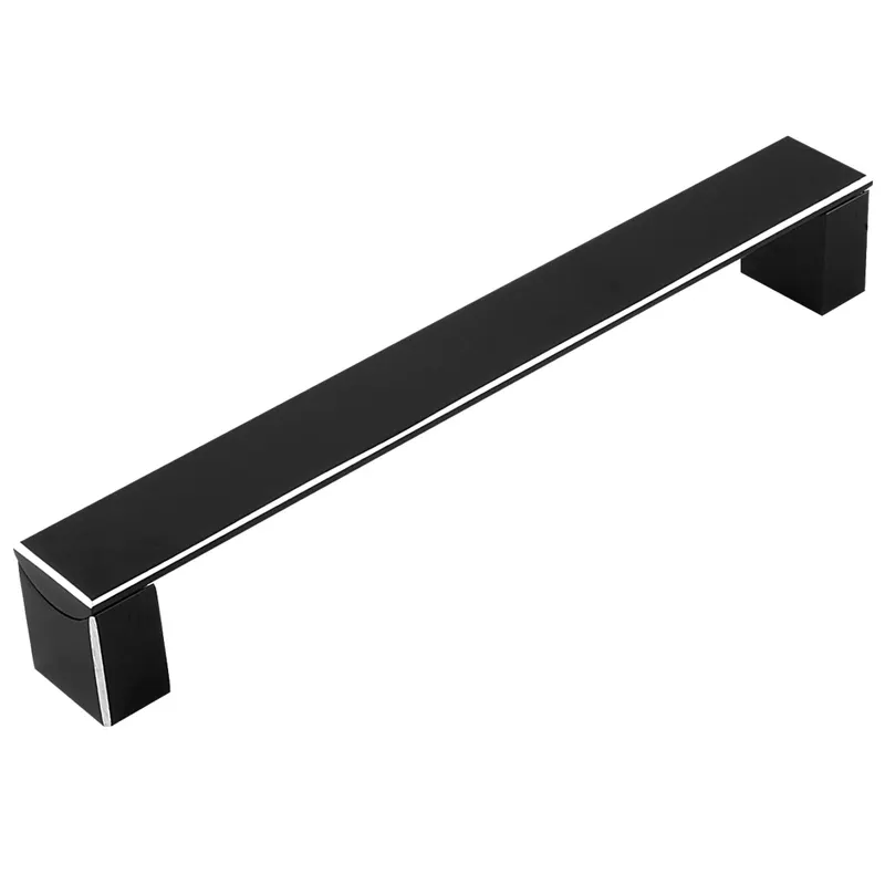 Maner aluminiu AA330B 160 mm, anodizat negru lucios