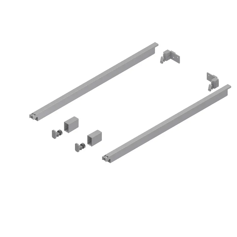 Lonjeroane rectangulare, Grass Nova Pro Scala, otel, silver, L 450 mm