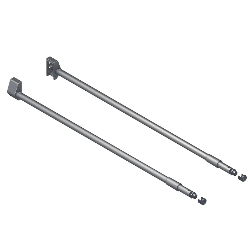 Set lonjeroane sertar DWD, otel, rotunde, stone, 450 mm