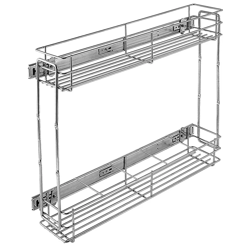 Cos cromat cu prindere laterala, metal, crom, 110 x 450 x 460 mm