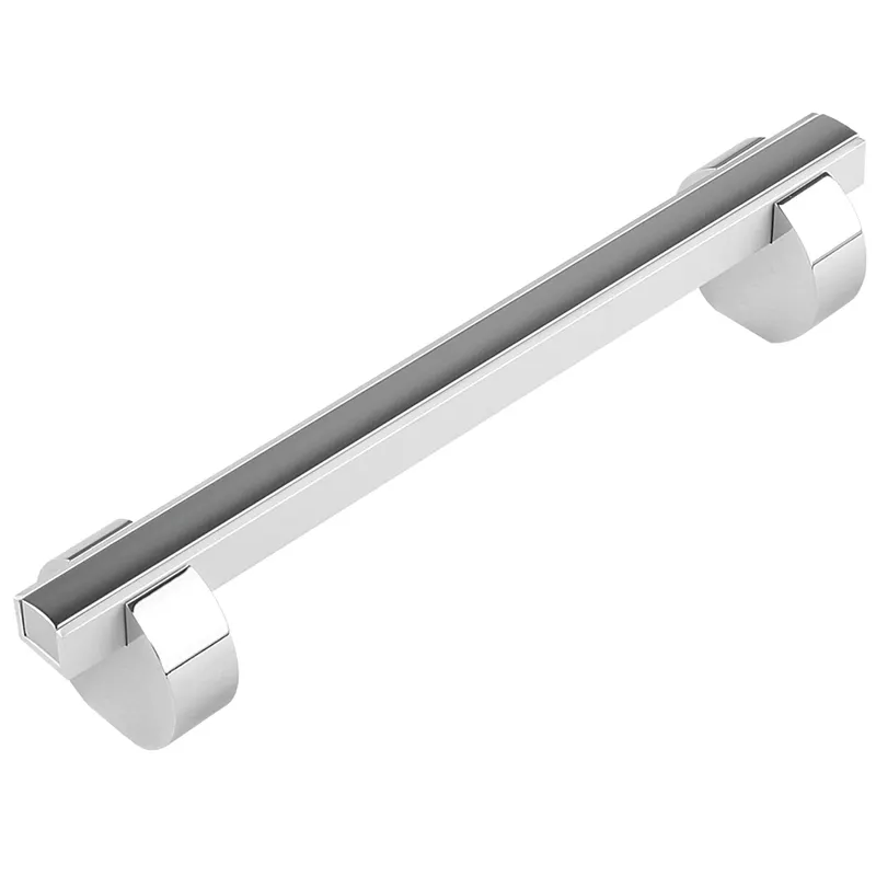 Maner mobila cu terminatii din aluminiu, FA 236179, crom/ crom mat, 96 mm