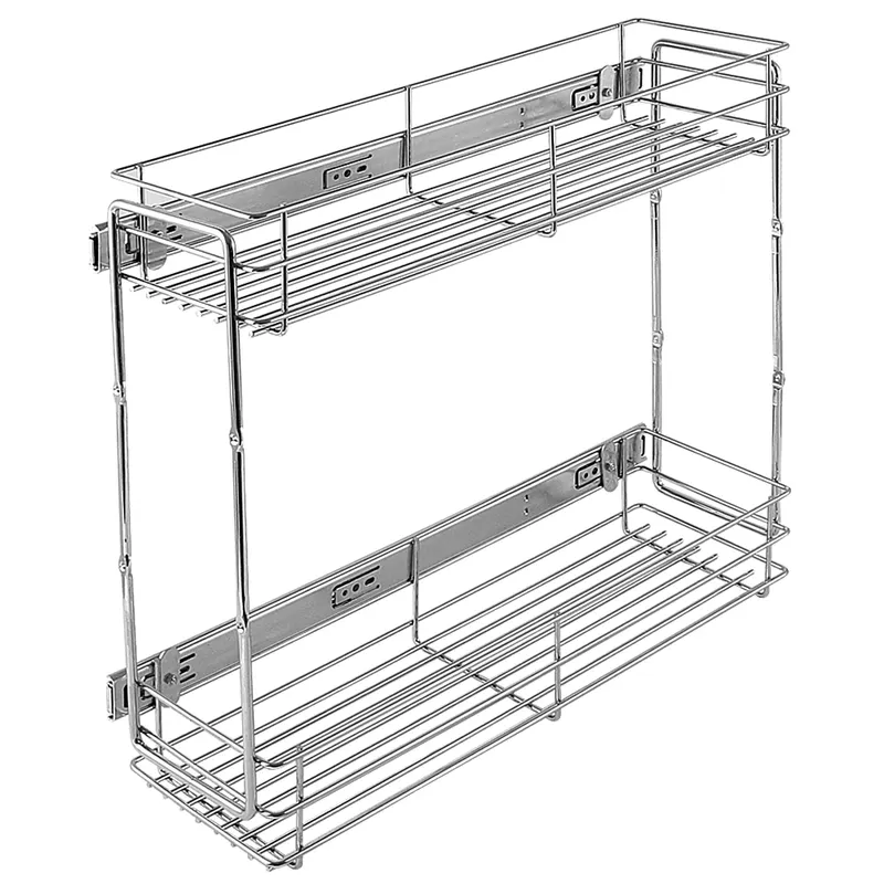Cos cromat cu prindere laterala, metal, crom, 160 x 450 x 460 mm