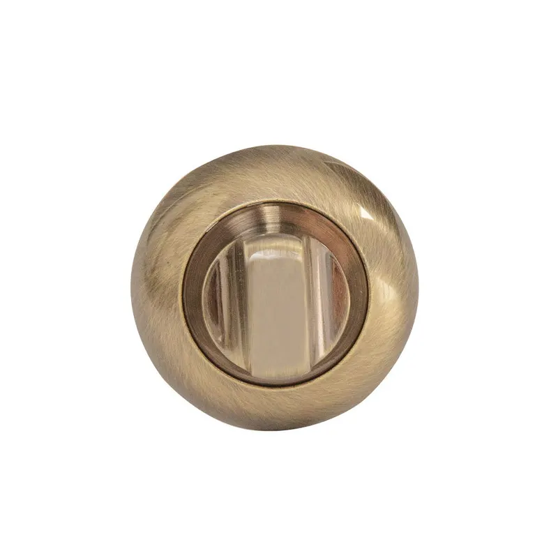 Rozeta pentru WC, rotunda, bronz antic, Ø 50 mm